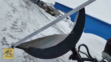 Отвал для уборки снега на ременные трактора усиленный